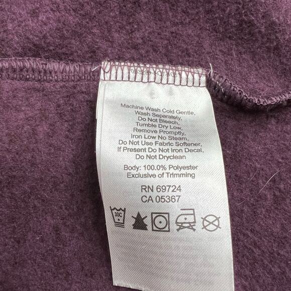COLUMBIA Heathered Purple Women's Fleece Women's Size Small - Picture 8 of 8